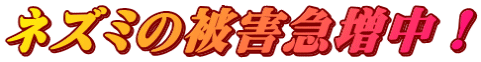 ネズミの被害急増中!